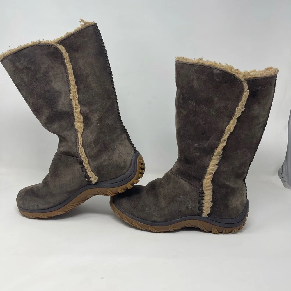 Patagonia Lugano Espresso Waterproof Primaloft‎ Polartec Boots Women's Size 5.5